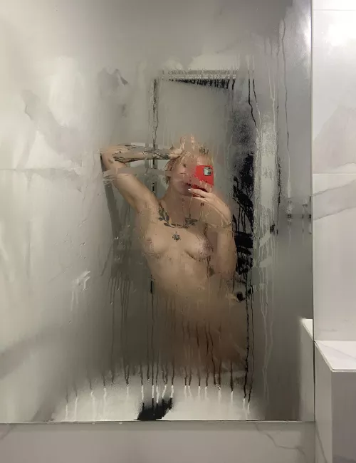 Wipe down the fogged-up mirror