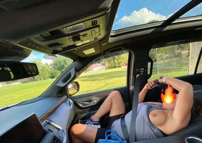 Just a mom making her son’s football practice more interesting…