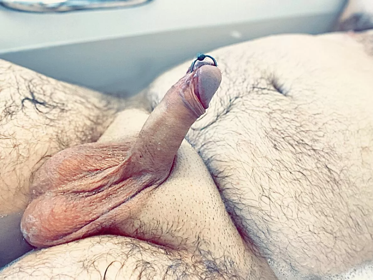 Morning dip in the tub! 