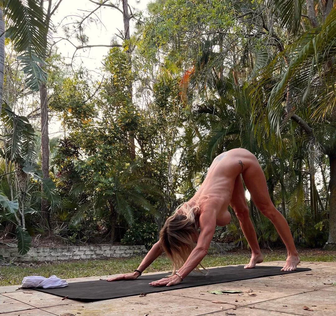 Naked yoga is my favorite way to start the day
