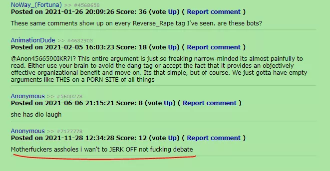 You can feel his rage on this comment