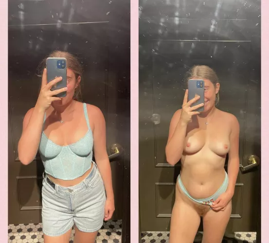 Pics I take for my friends from the changing room VS for you guys 🤭 