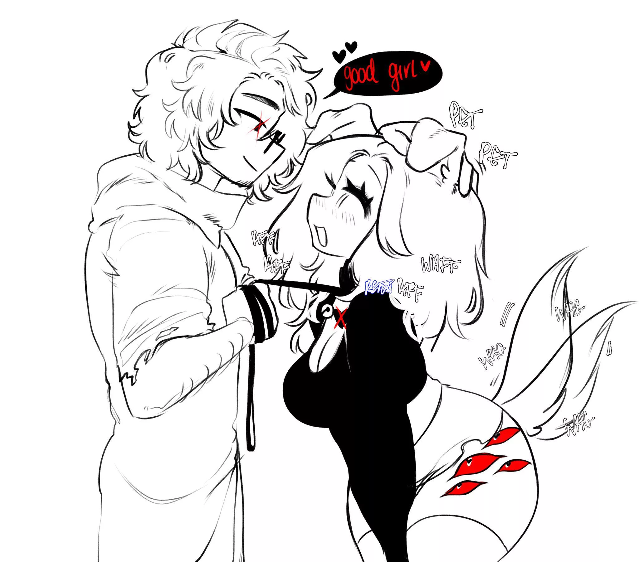 The little tail wags are the cutest.  