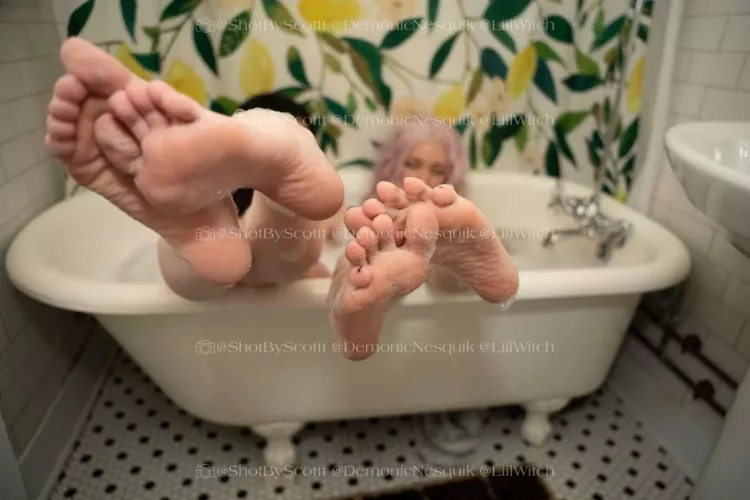 We got bored washing our feet... can you help us?