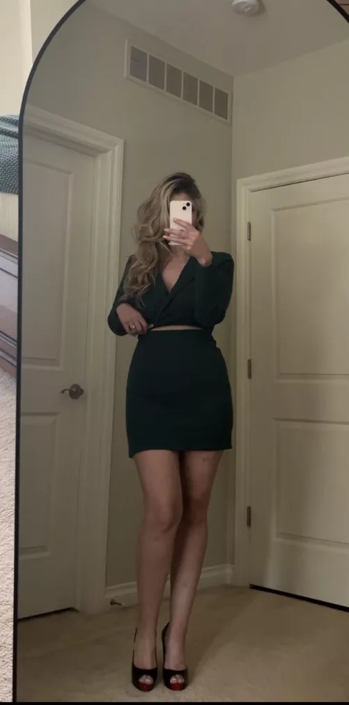 Do you think my boss will approve of this dress