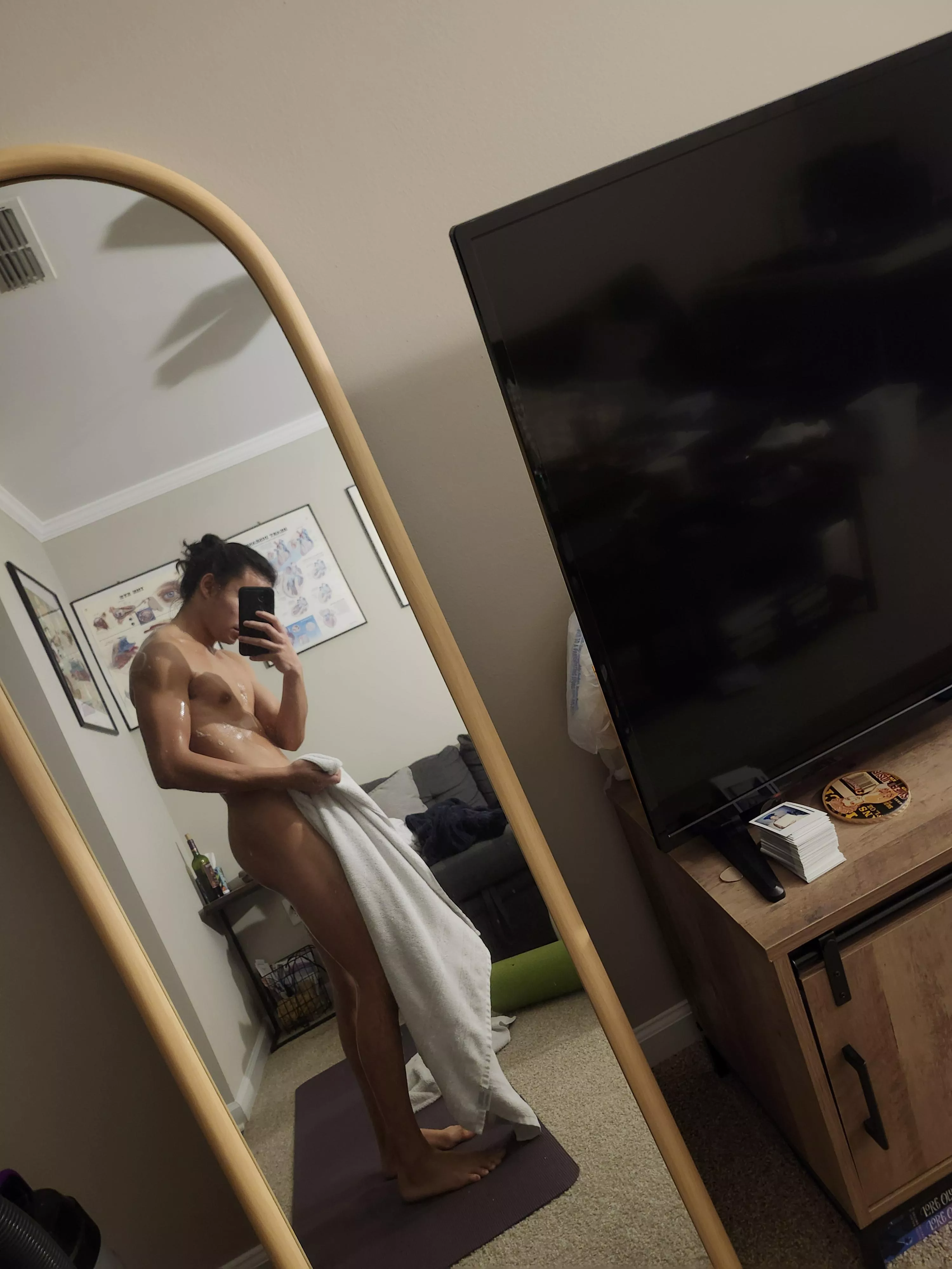 Late night shower after work