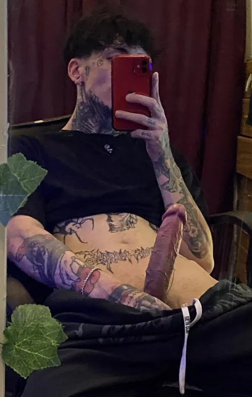 Now describe my cock in one word😏