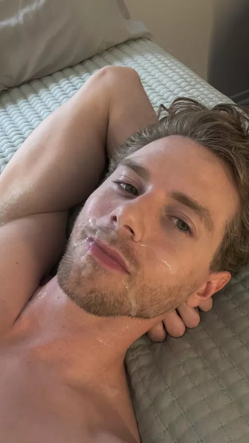 Only thing missing is you licking it up and kissing me