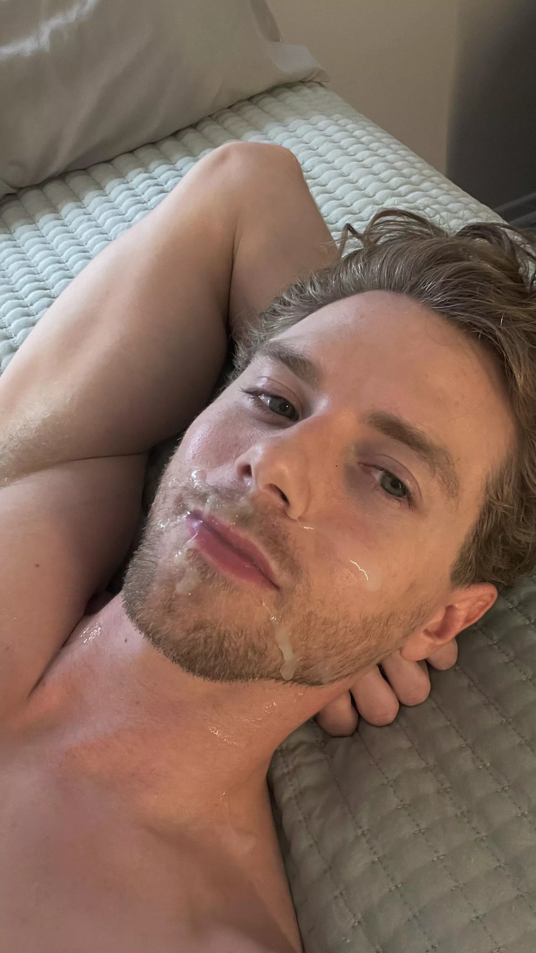 Only thing missing is you licking it up and kissing me