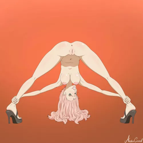 Sakura streching (Alastor_Creed)