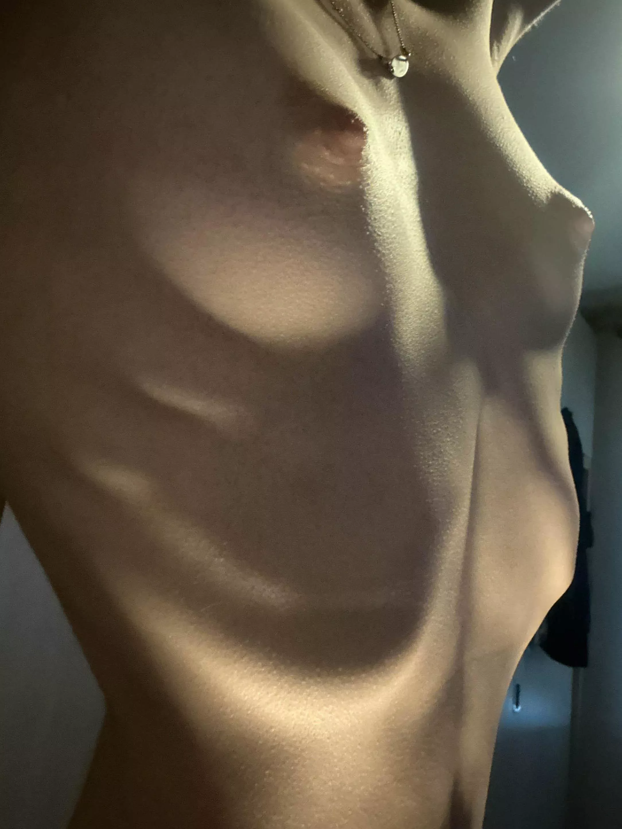 The graceful lines of my ribs, simply beautiful