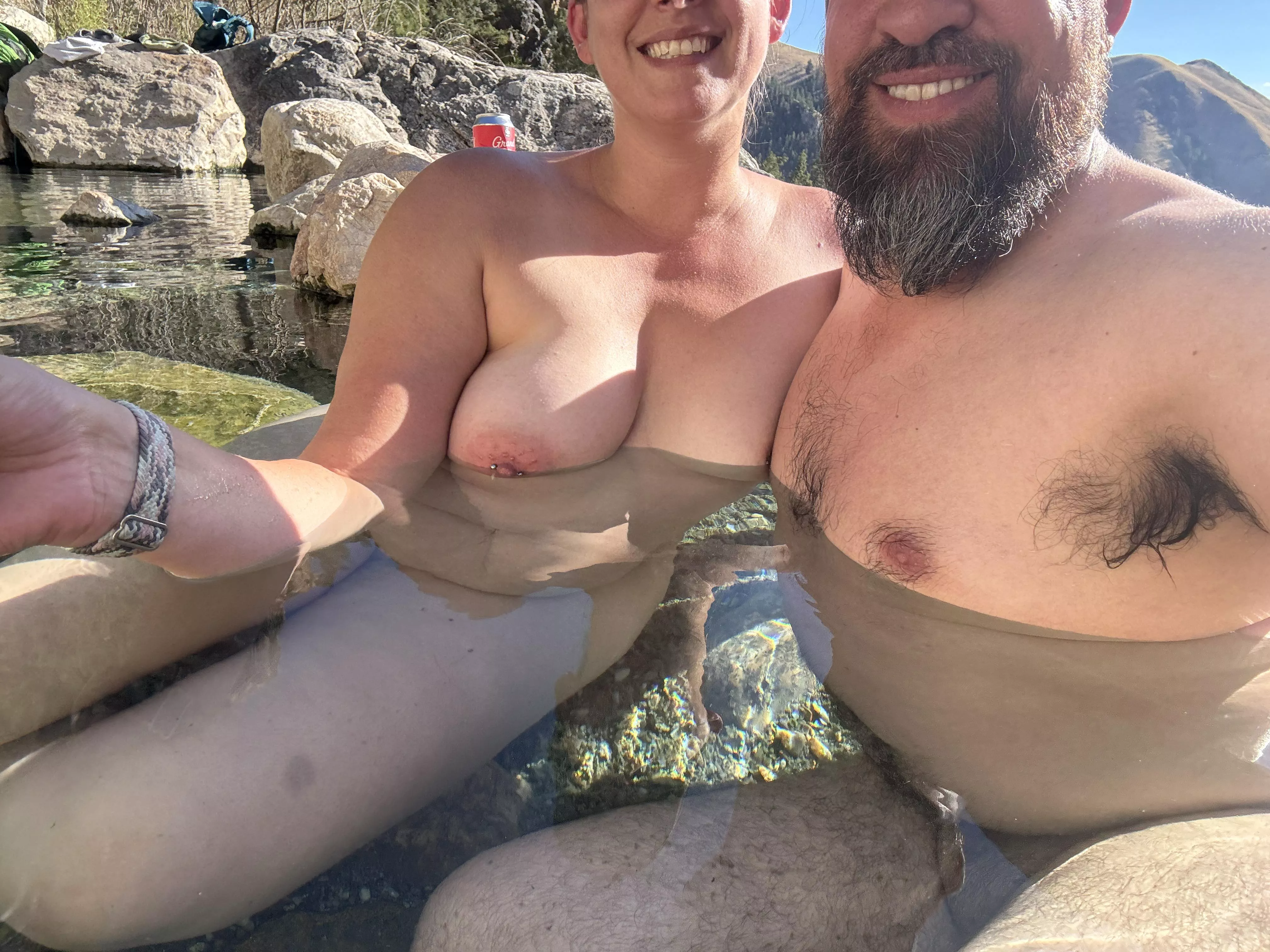 The hike was worth the soak!