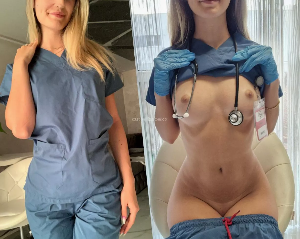 Think I’m pulling off the hot nurse look?