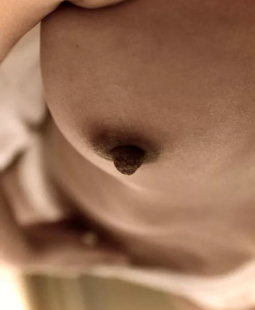 Wandering hands and big dark nipples