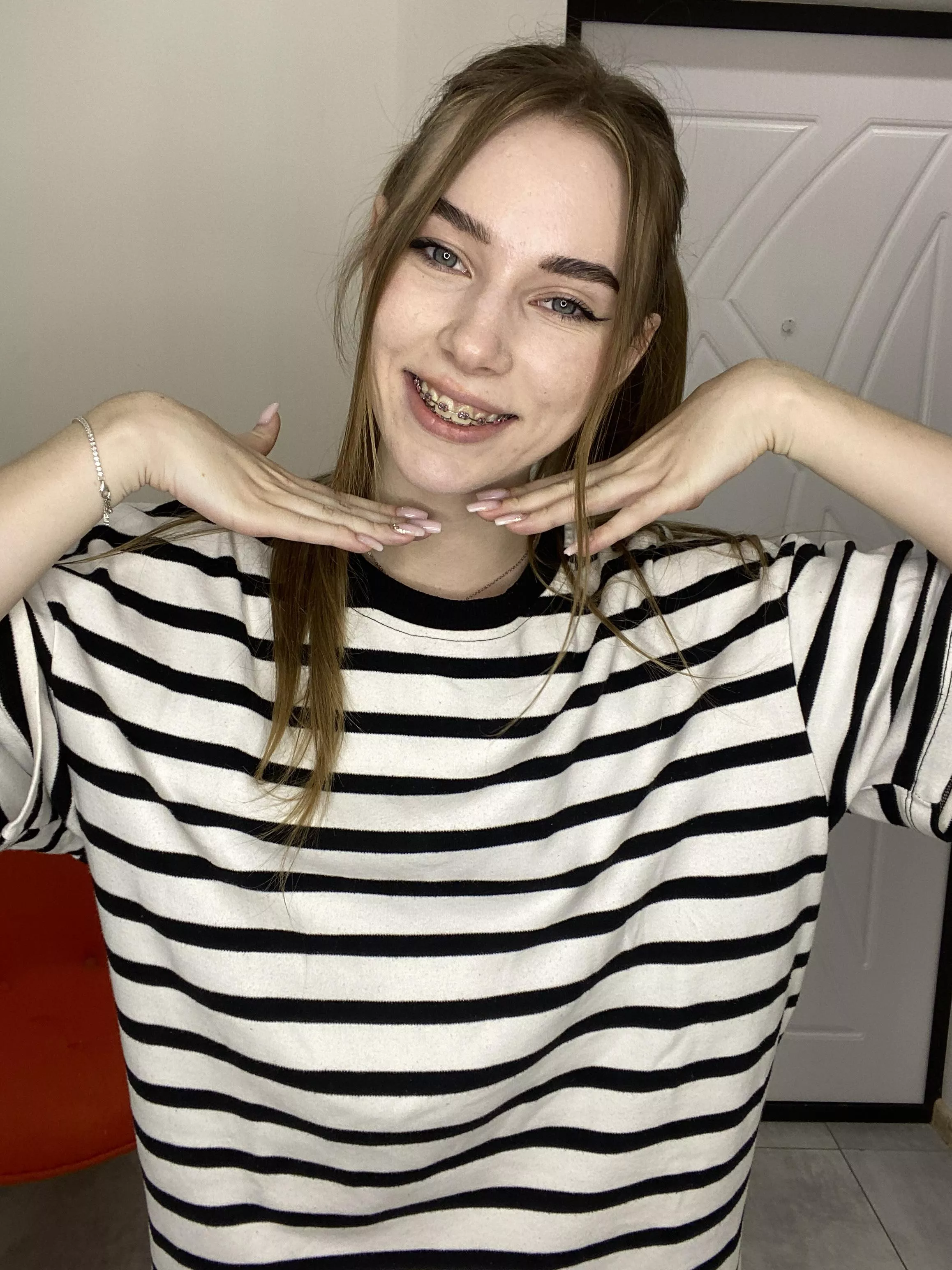 All I want is to get you excited! Do my braces help with that? 🤭