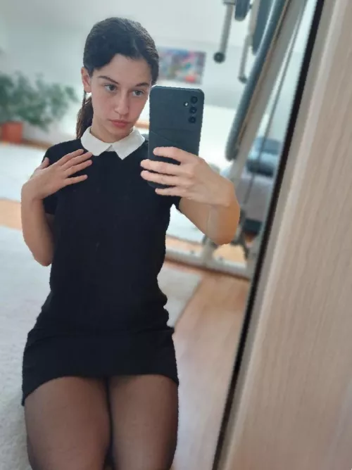 Does my private school dress look good on me?