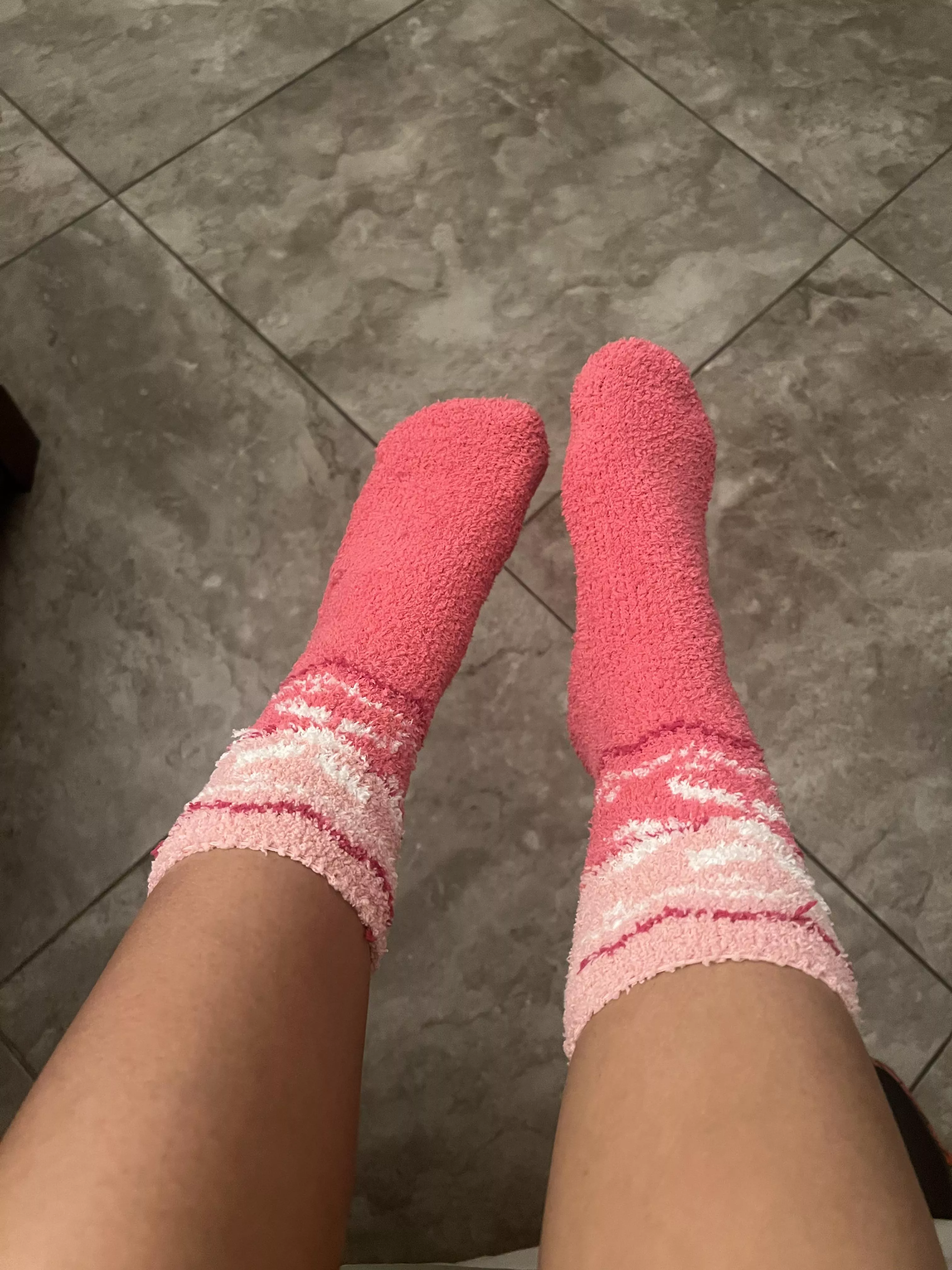Nothing like fuzzy socks on a hot day