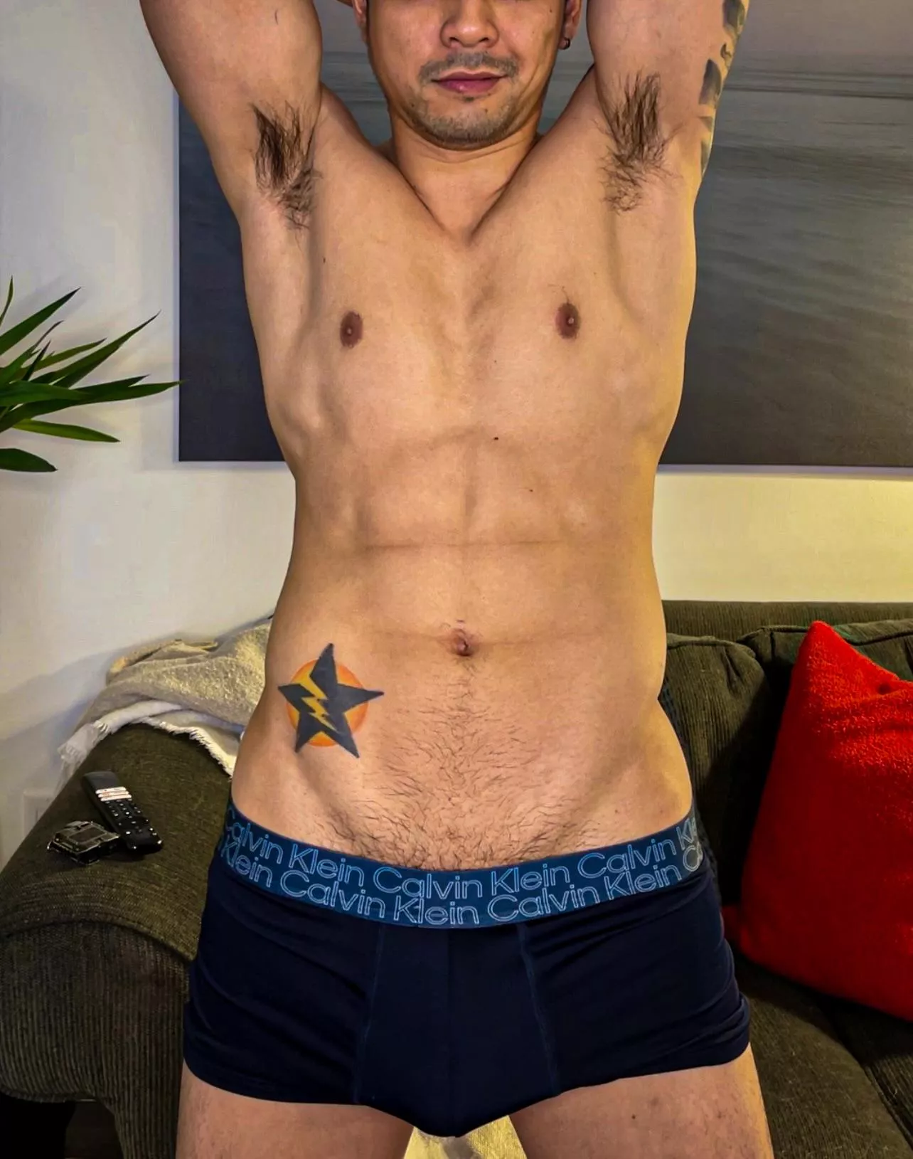 Armpit sweaty, lick or sniff?