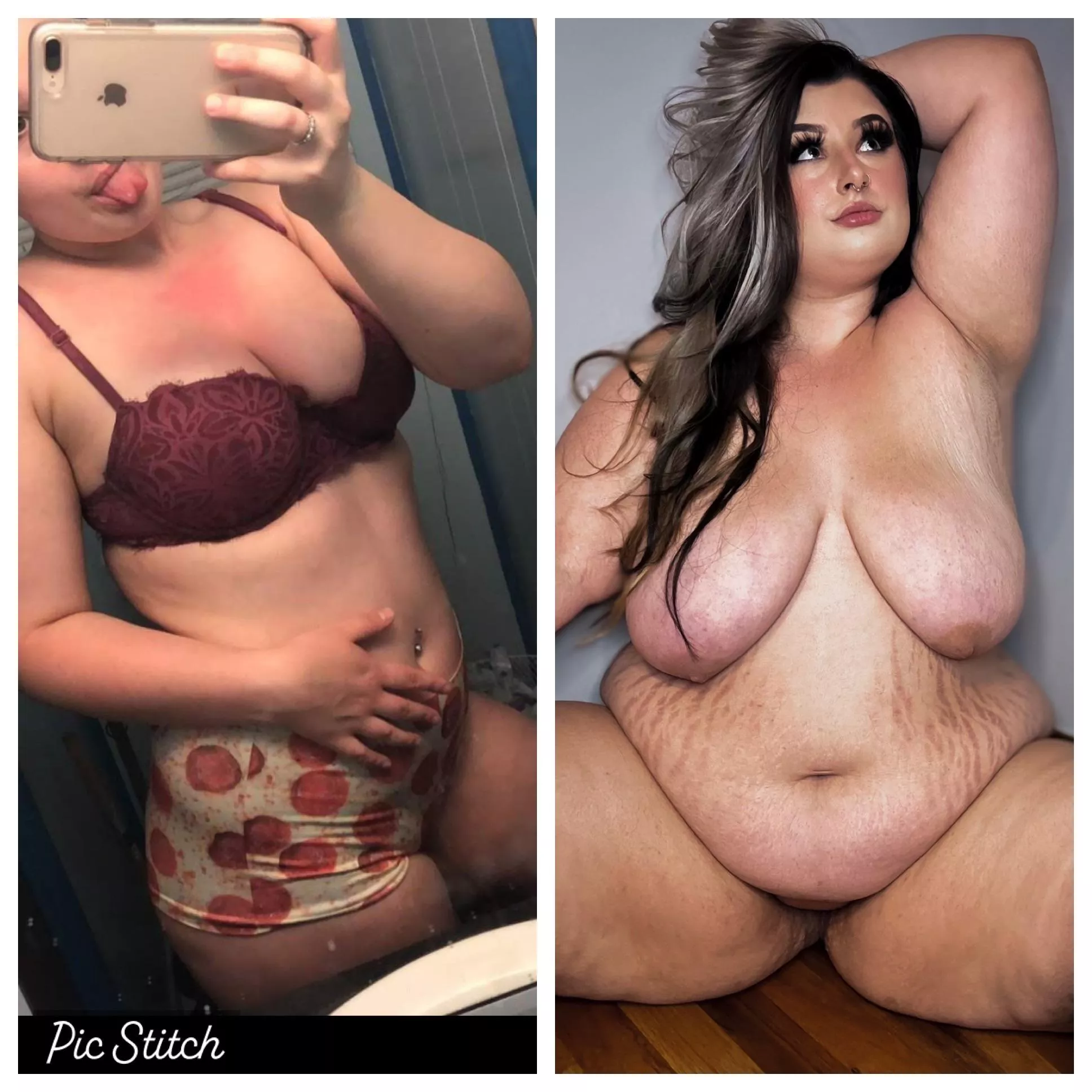 I went from wearing pizza to eating it all😂😂