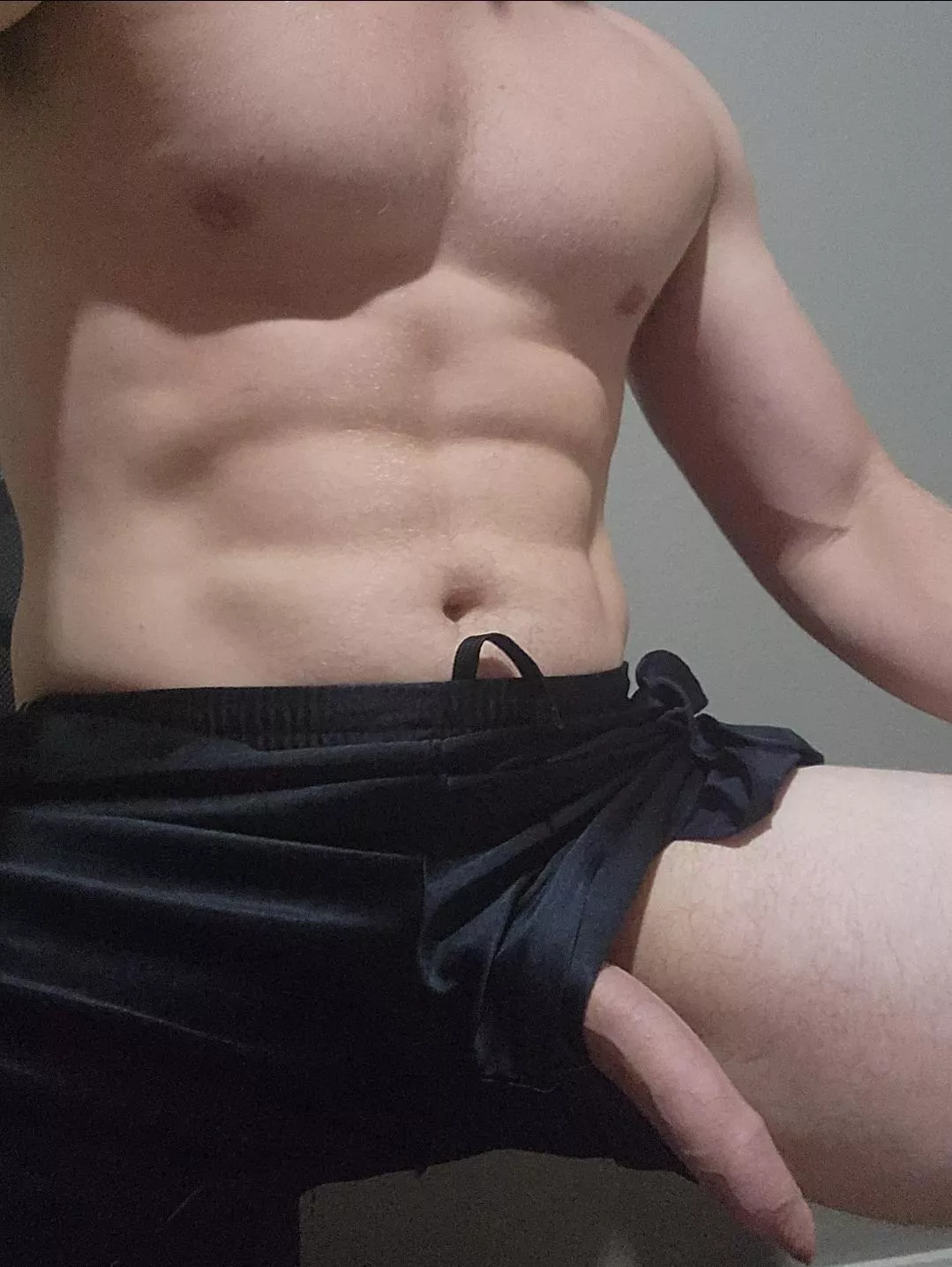 Just relaxing after a workout