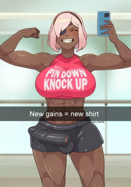 More gains = an easier time pinning down girls to breed.