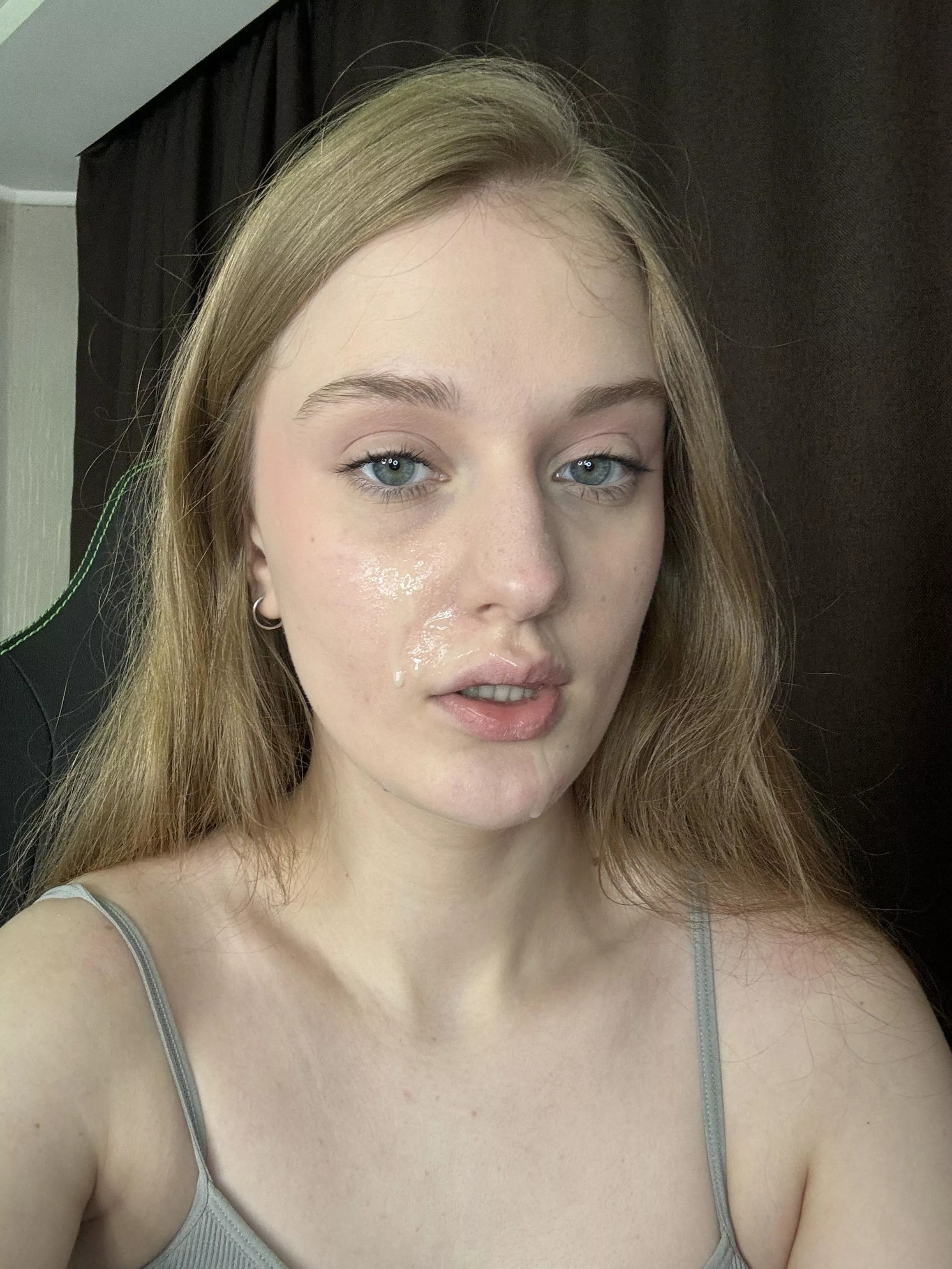 My face is so young because of the cum