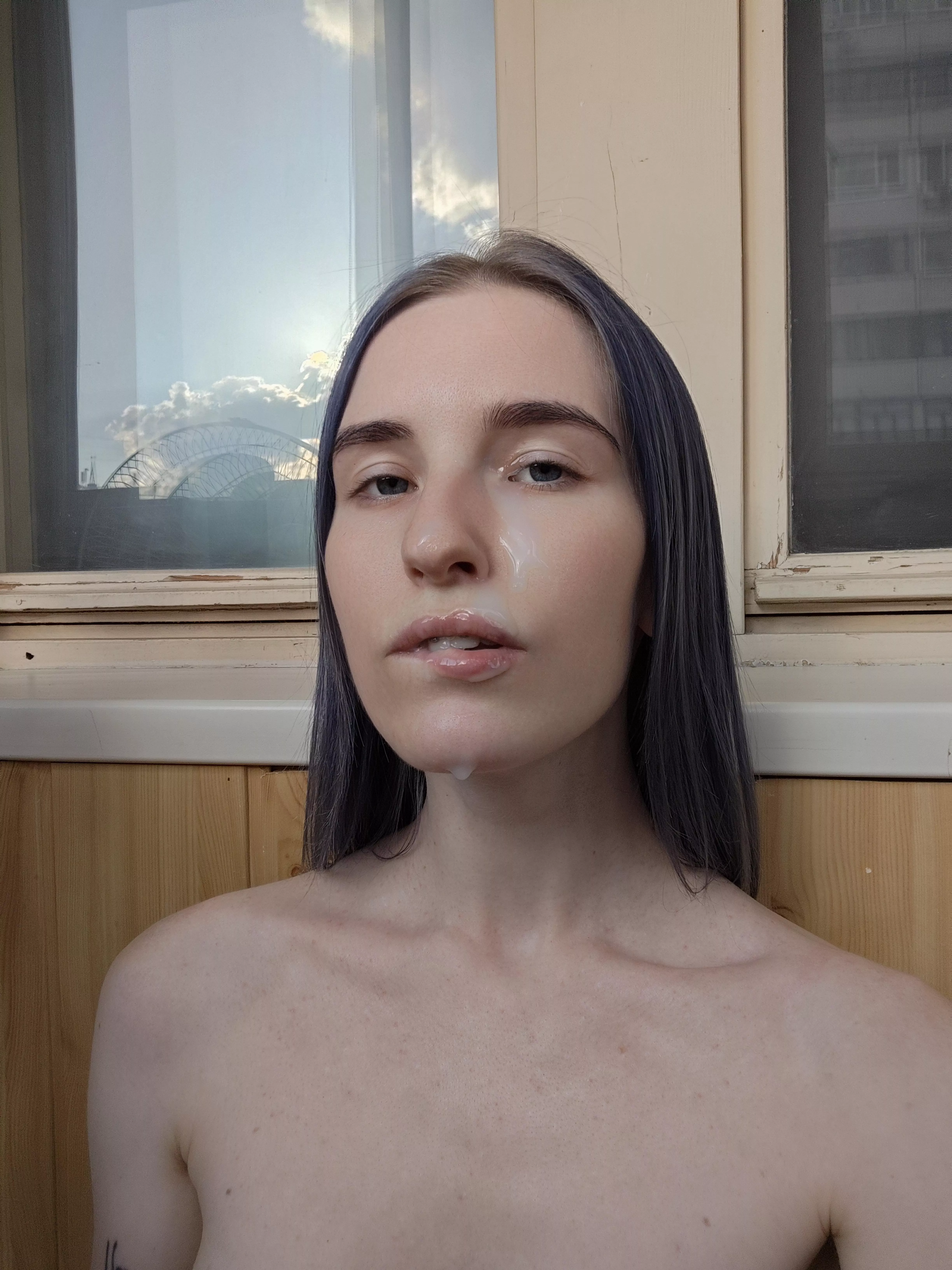 Sperm is the best care cream for an alternative girl