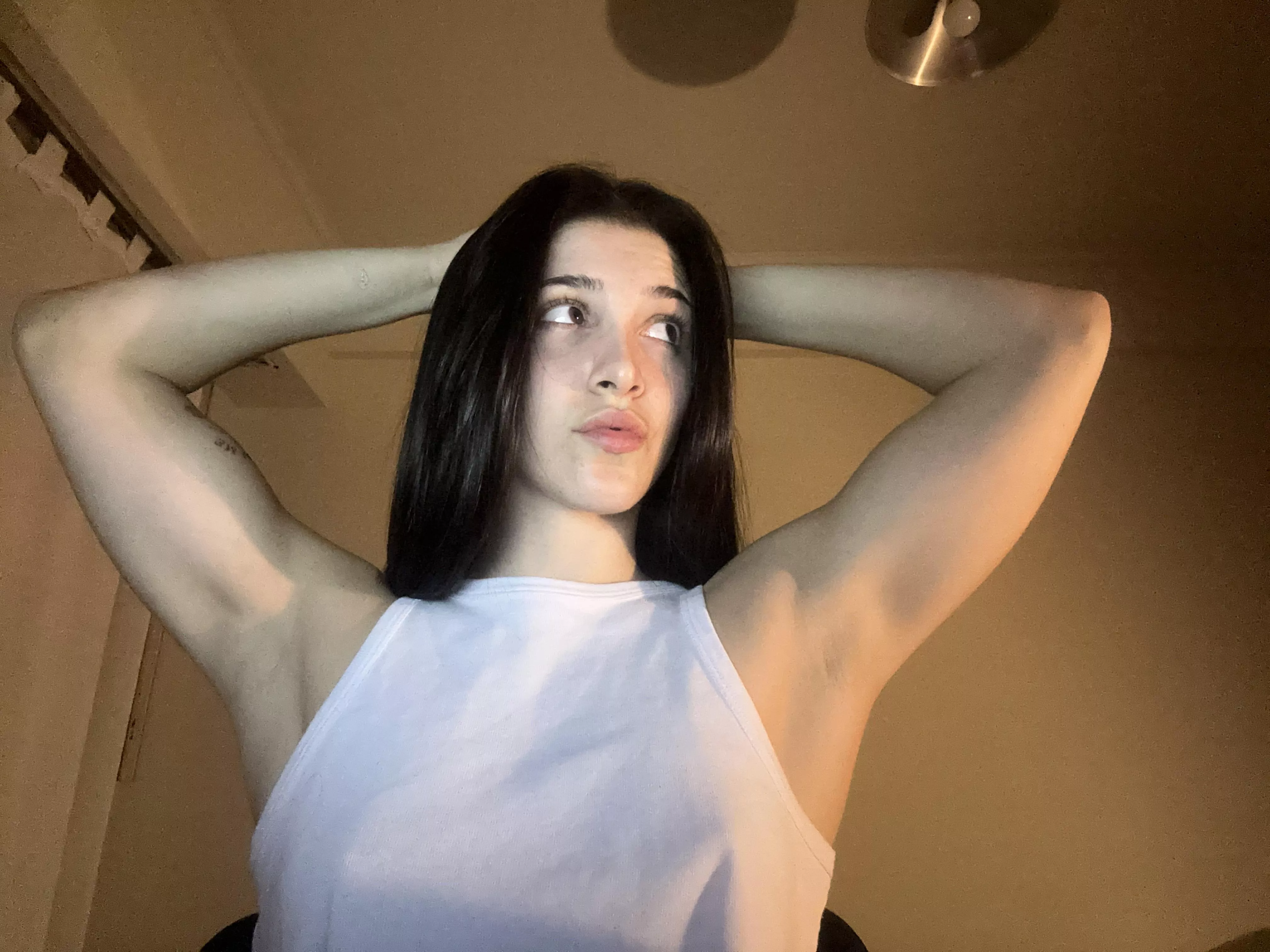 Strong arms and smooth armpits ;) 