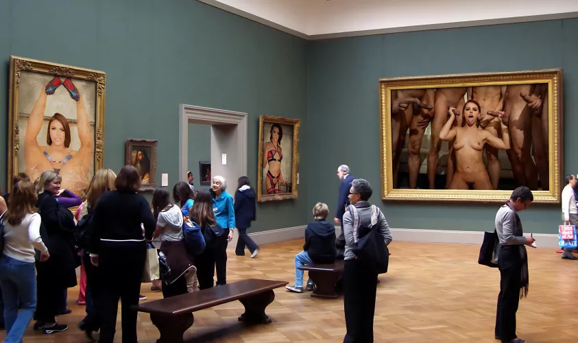 u/JinxSanj69 said yeserday this should be in an art gallery - So here we go: The Adriana Chechik Goddess Museum