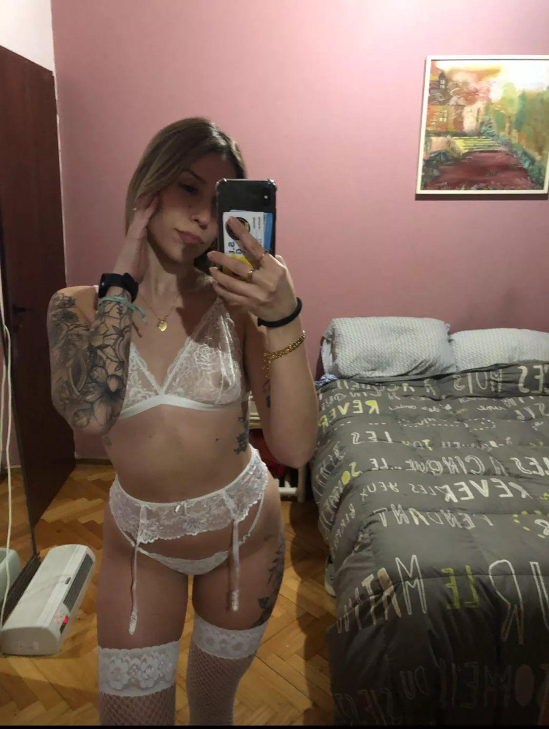 White lingerie suits me perfectly 