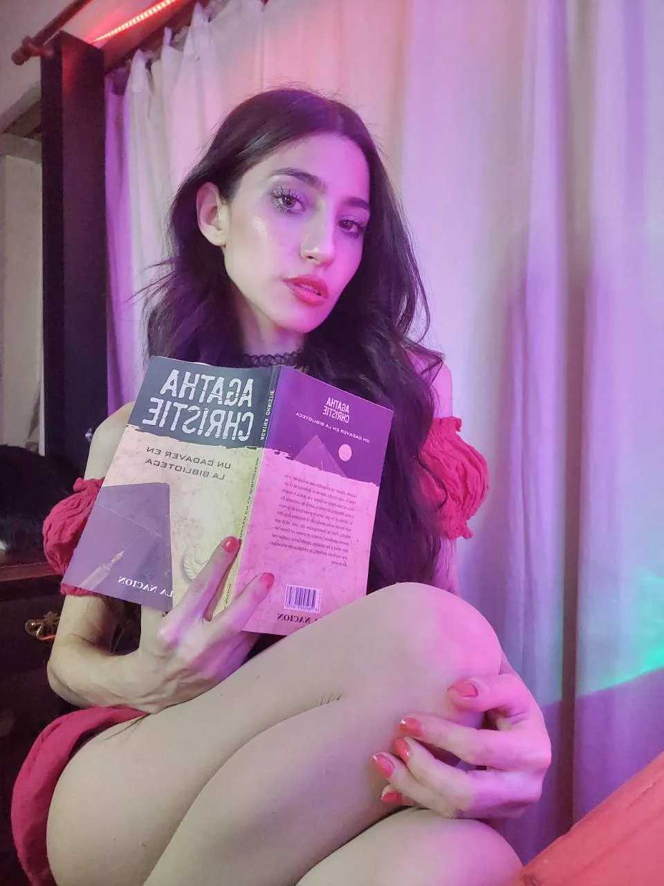 Getting comfortable to enjoy my reading