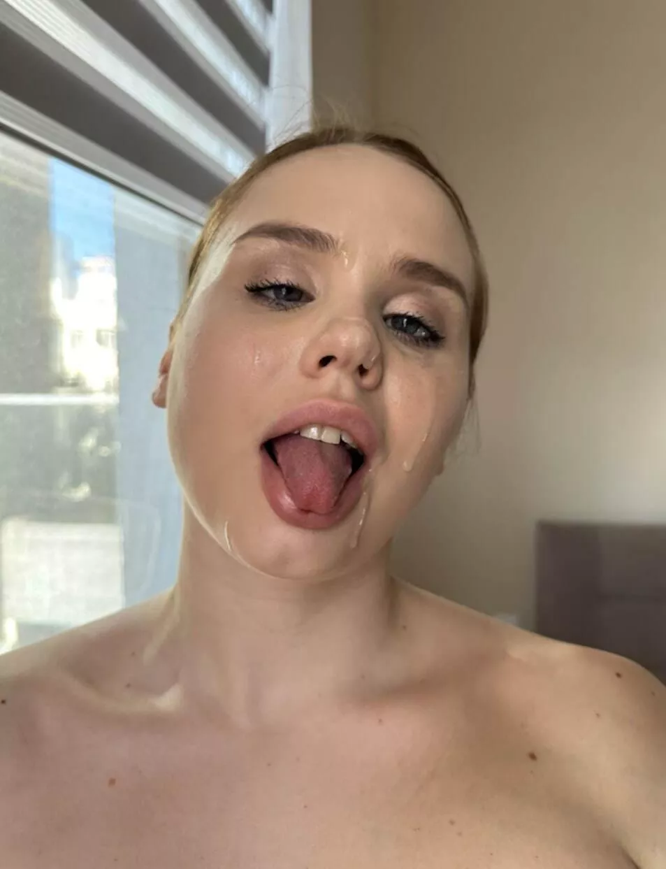 My face is so young because of the cum
