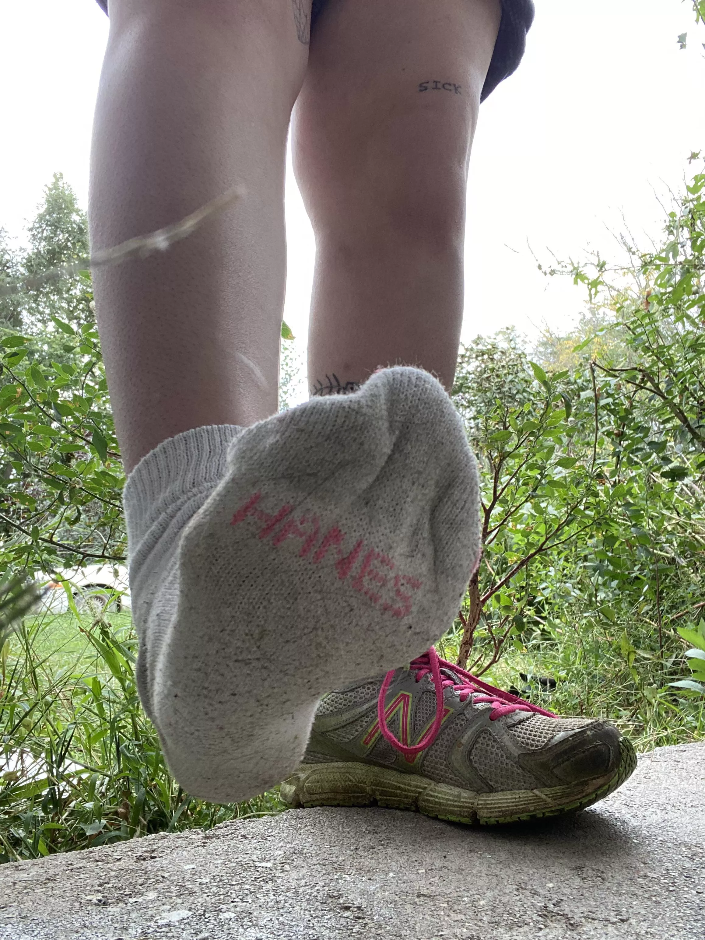 My smelly feet need a massage after a run ❤️