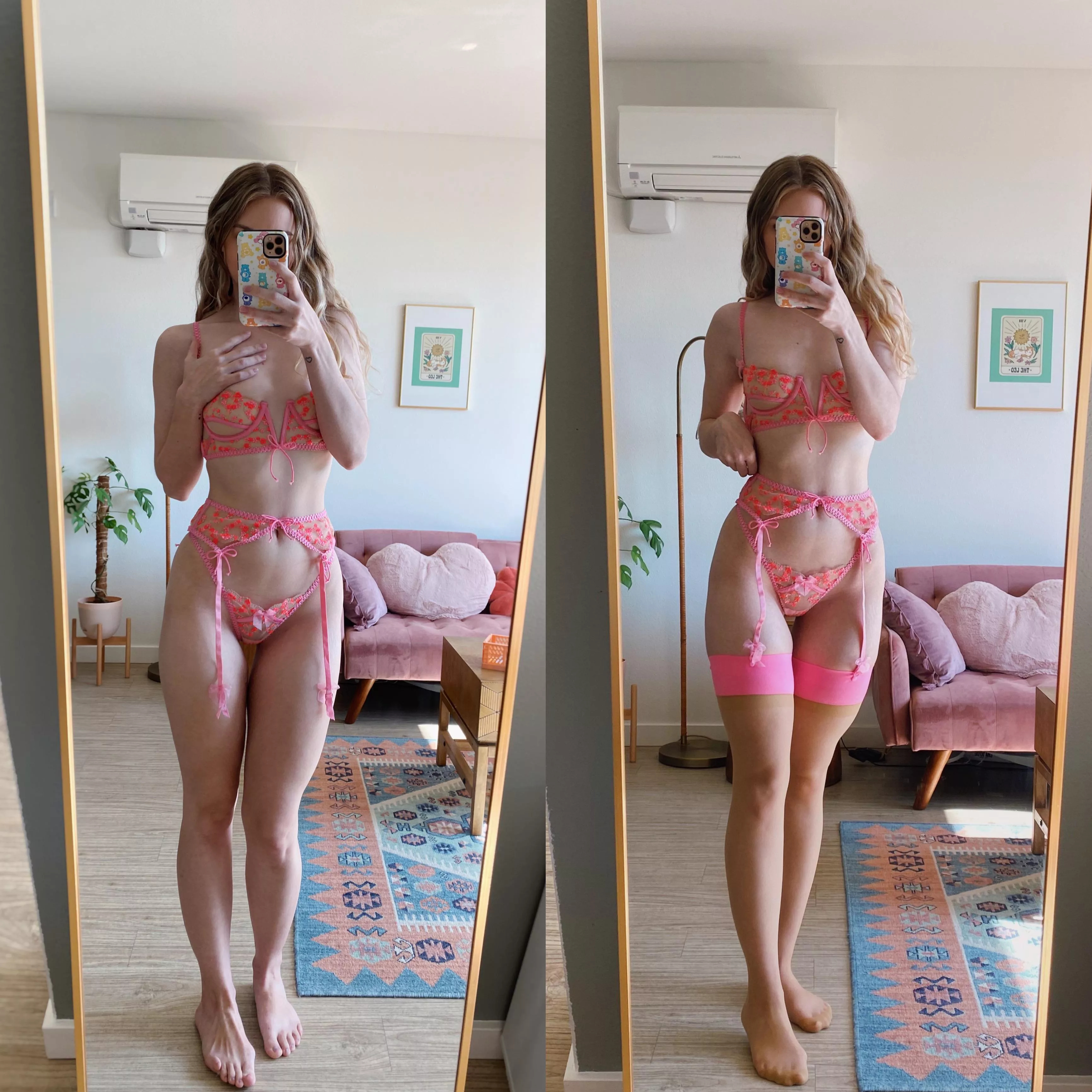 without stockings vs with