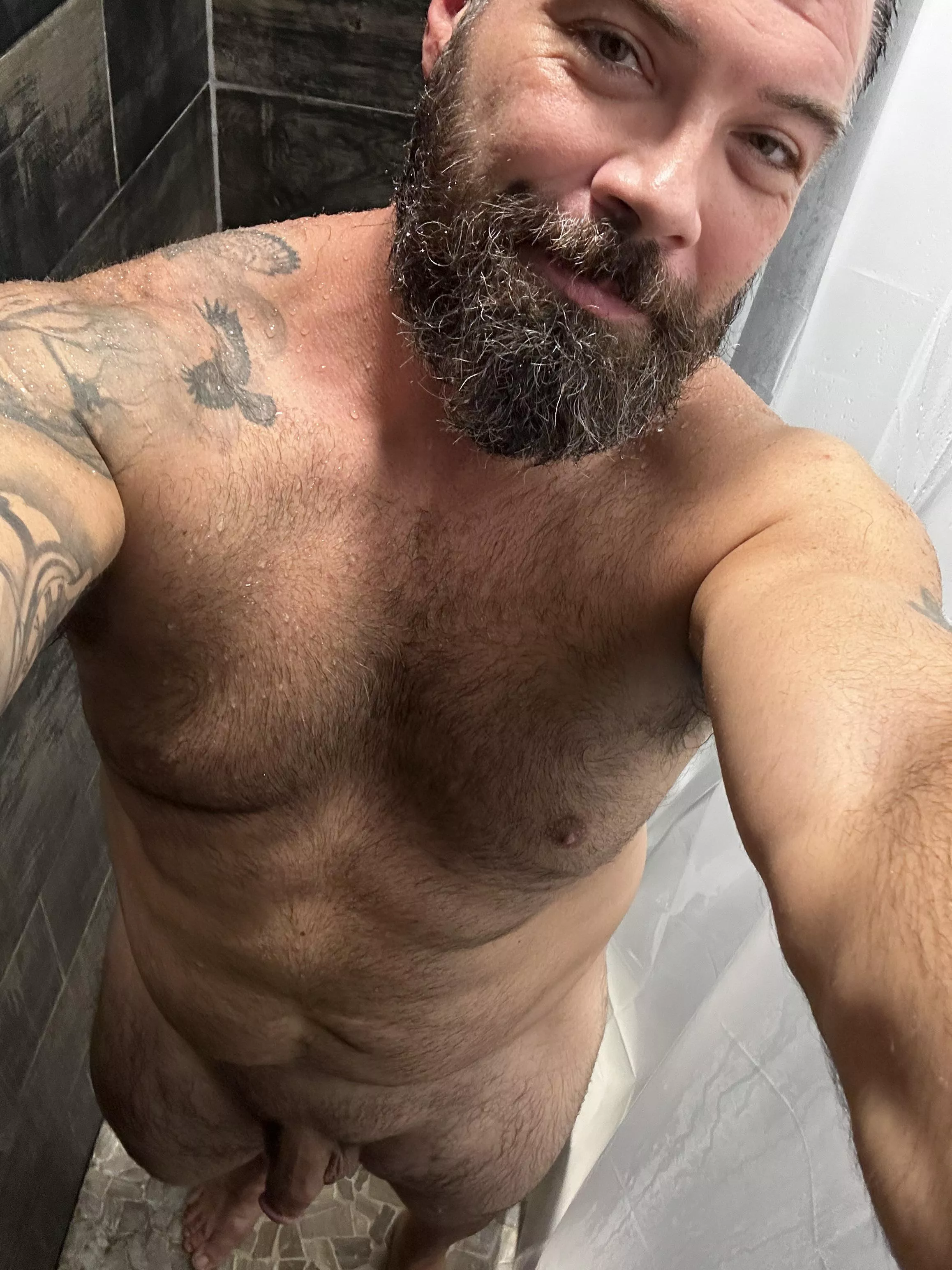 [43] Dad getting in a late night shower