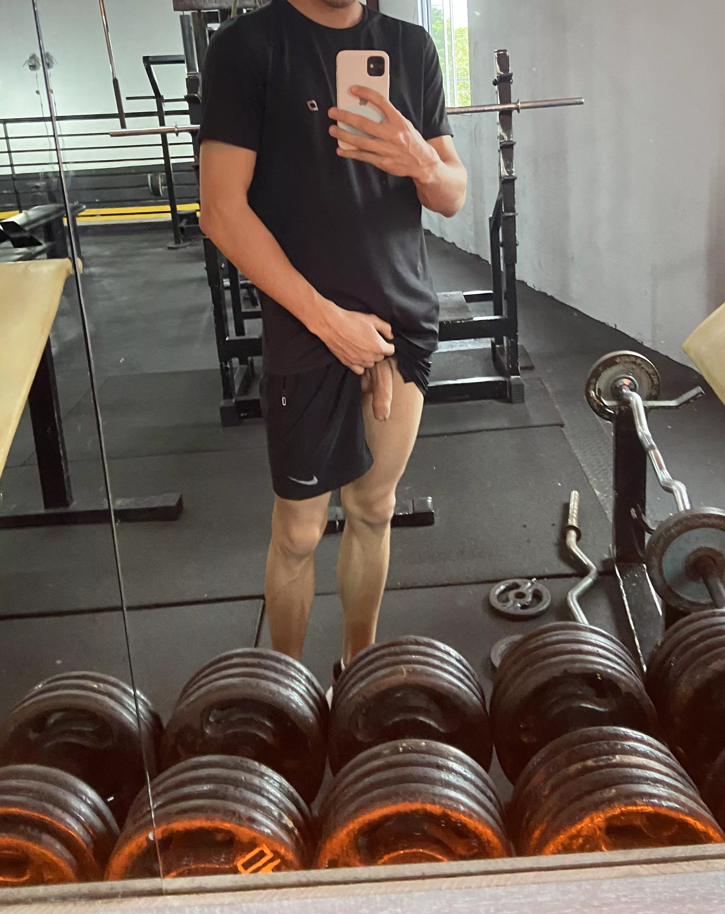 I was so nervous someone would walk up those stairs