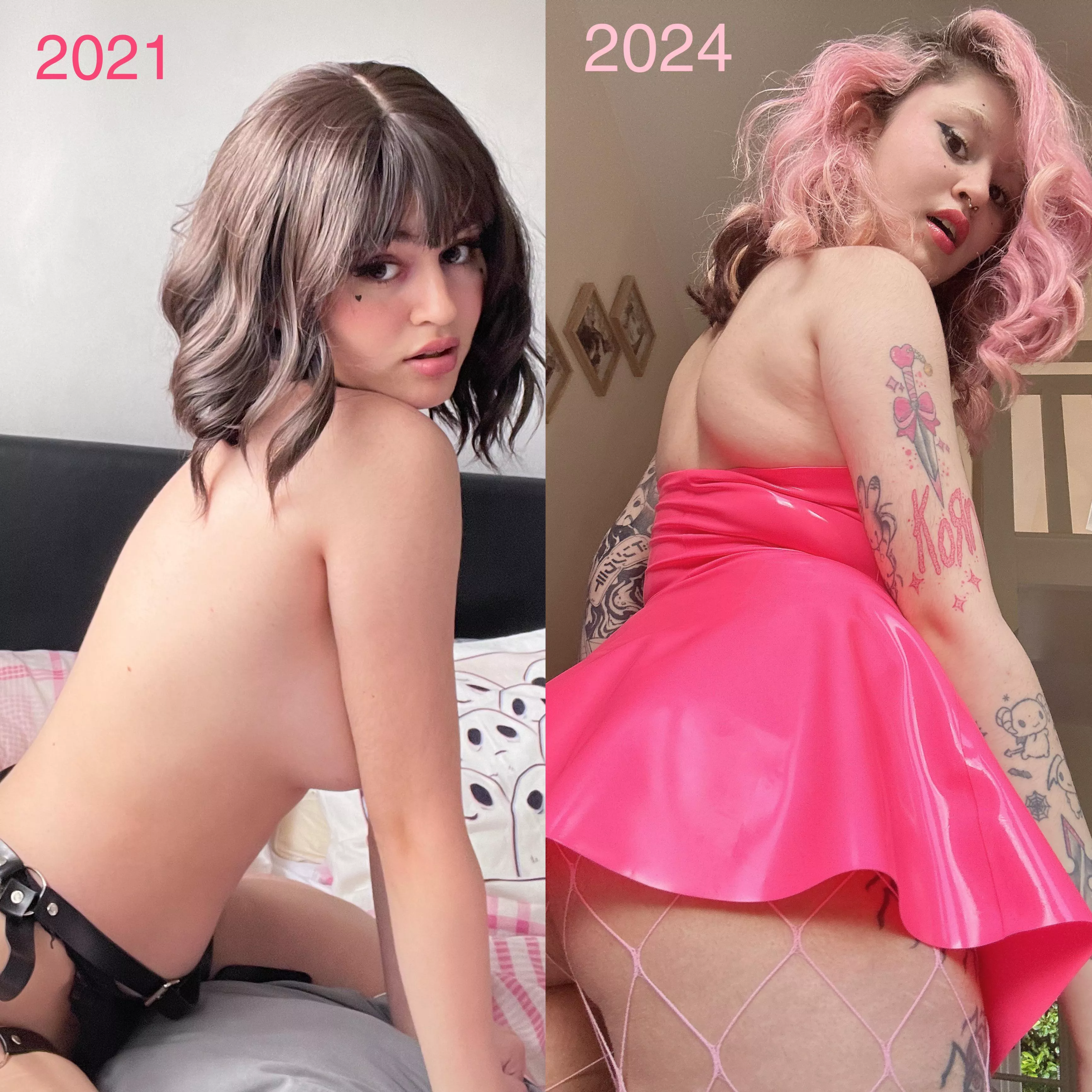 latex doll transformation in progress
