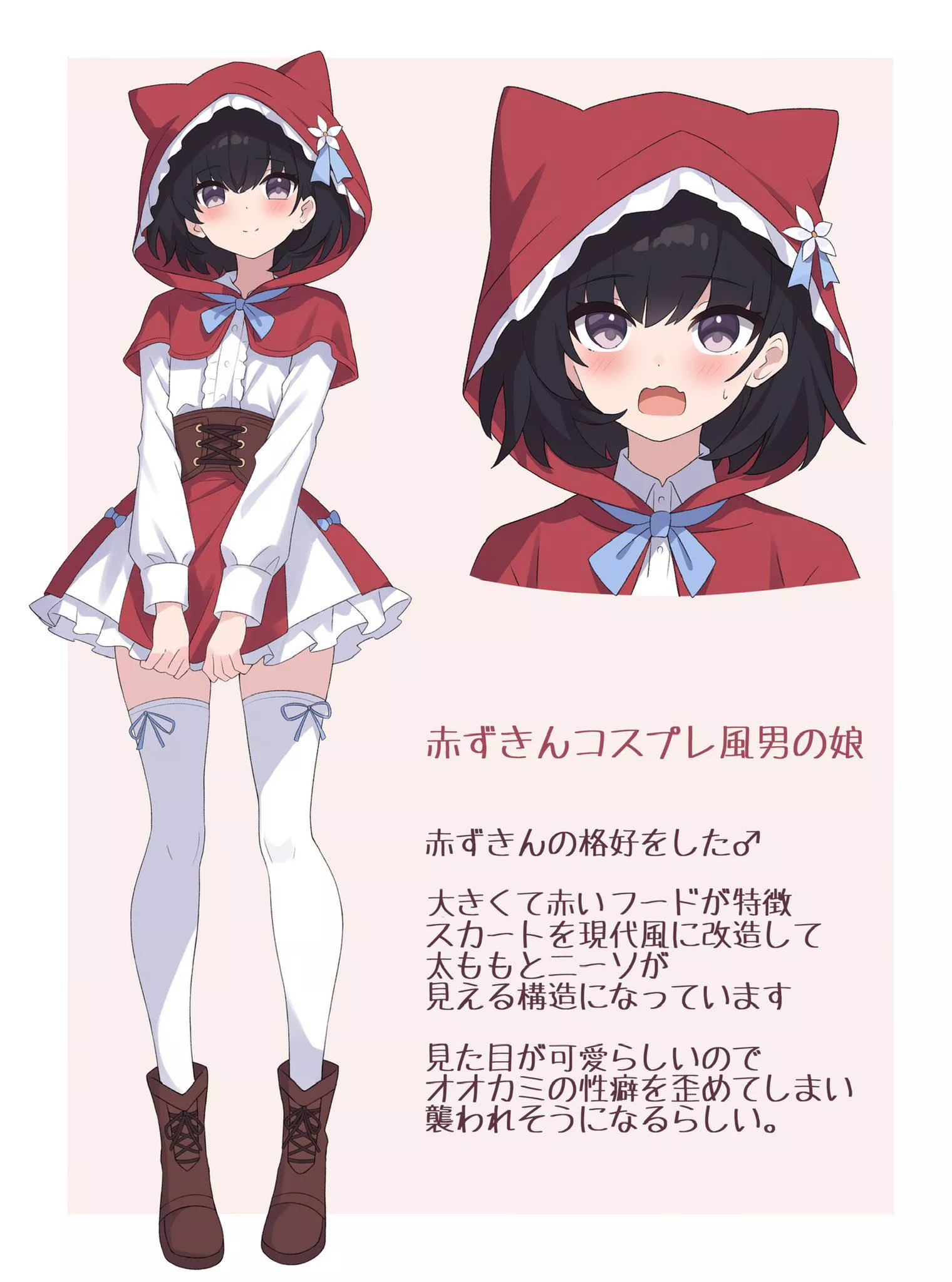 Little Red Riding Hood cosplay boy 