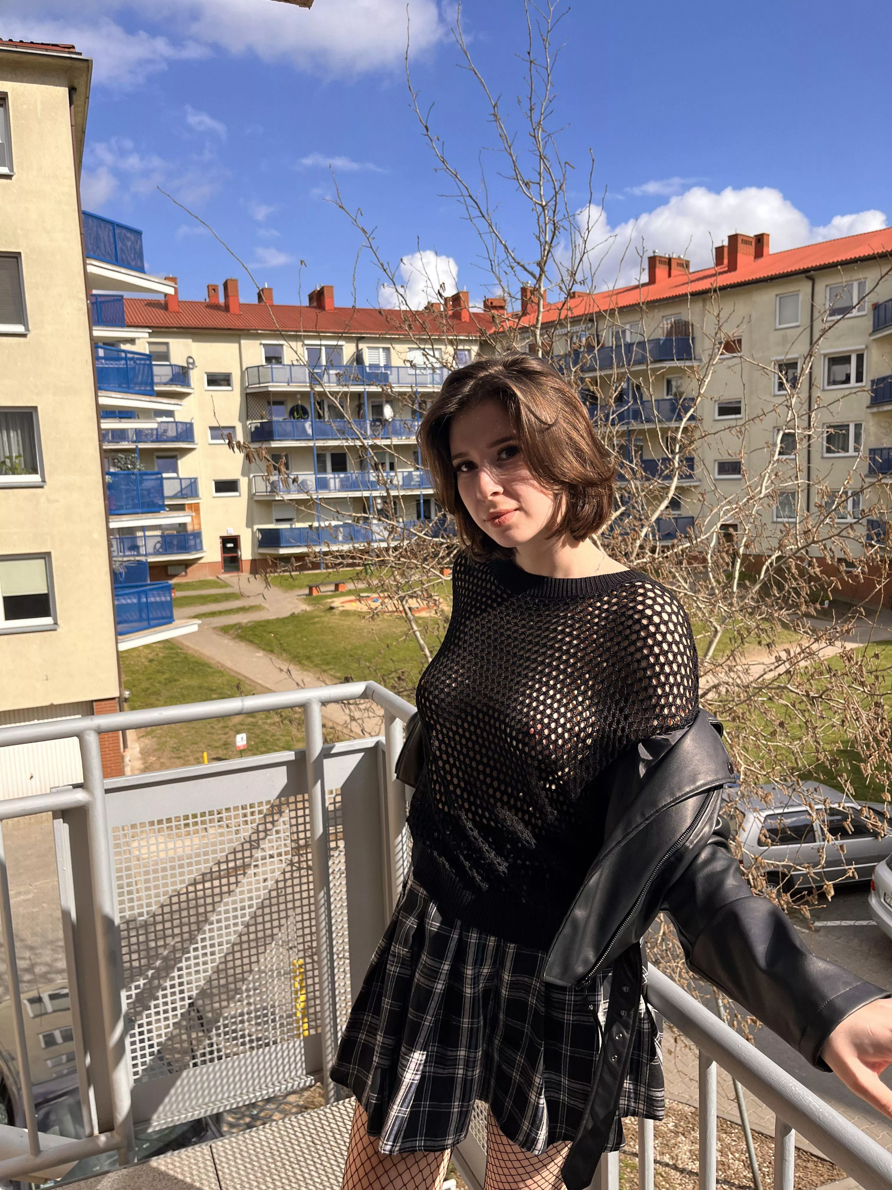 What do you call a girl who constantly wears seethru clothes in public ;)