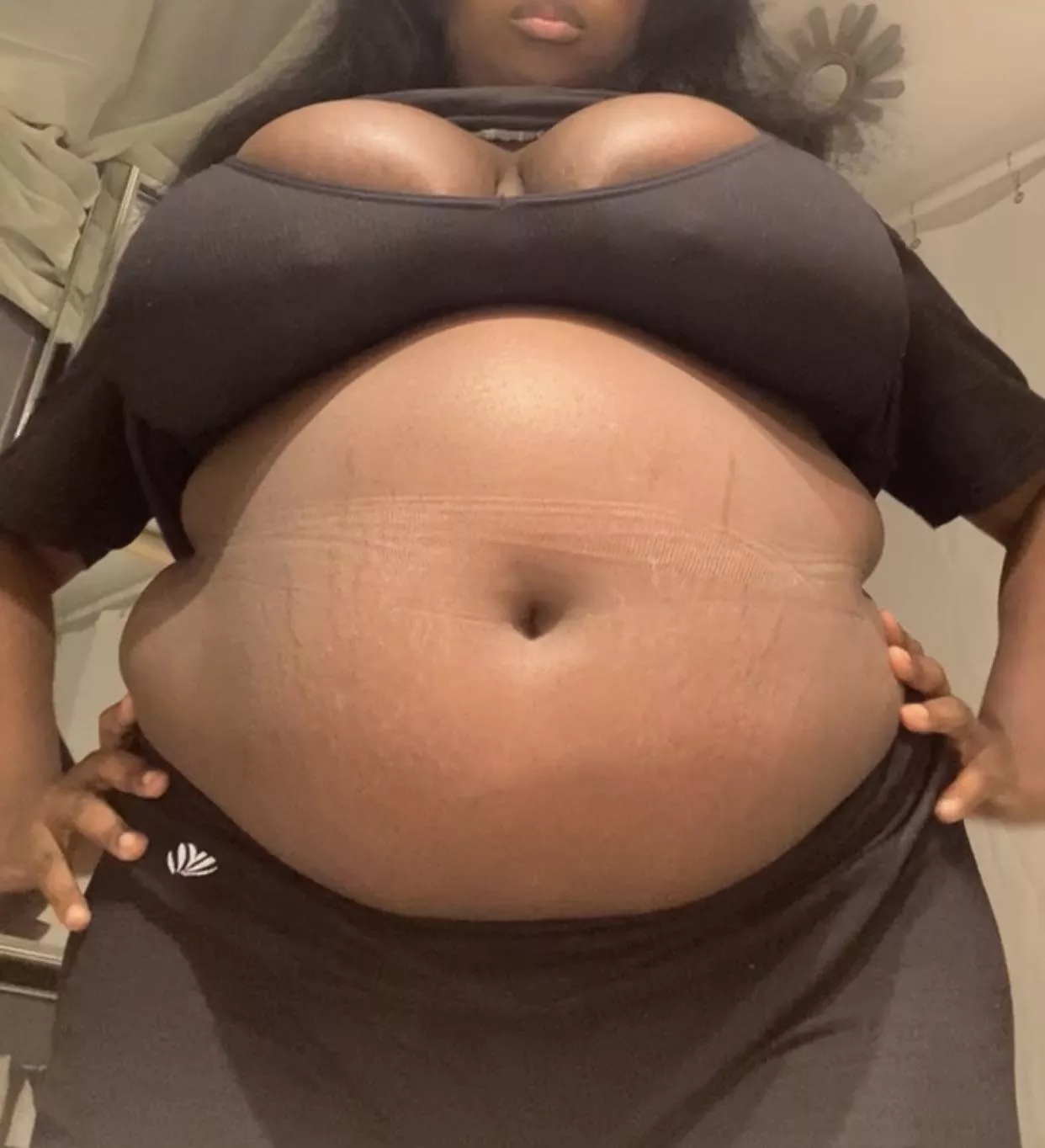 After 24 donut holes and pizza 🫣🥰