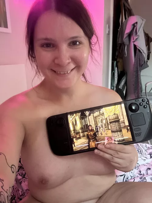 Currently getting comfy in bed to play some more Skyrim. My idea of a perfect Friday night 