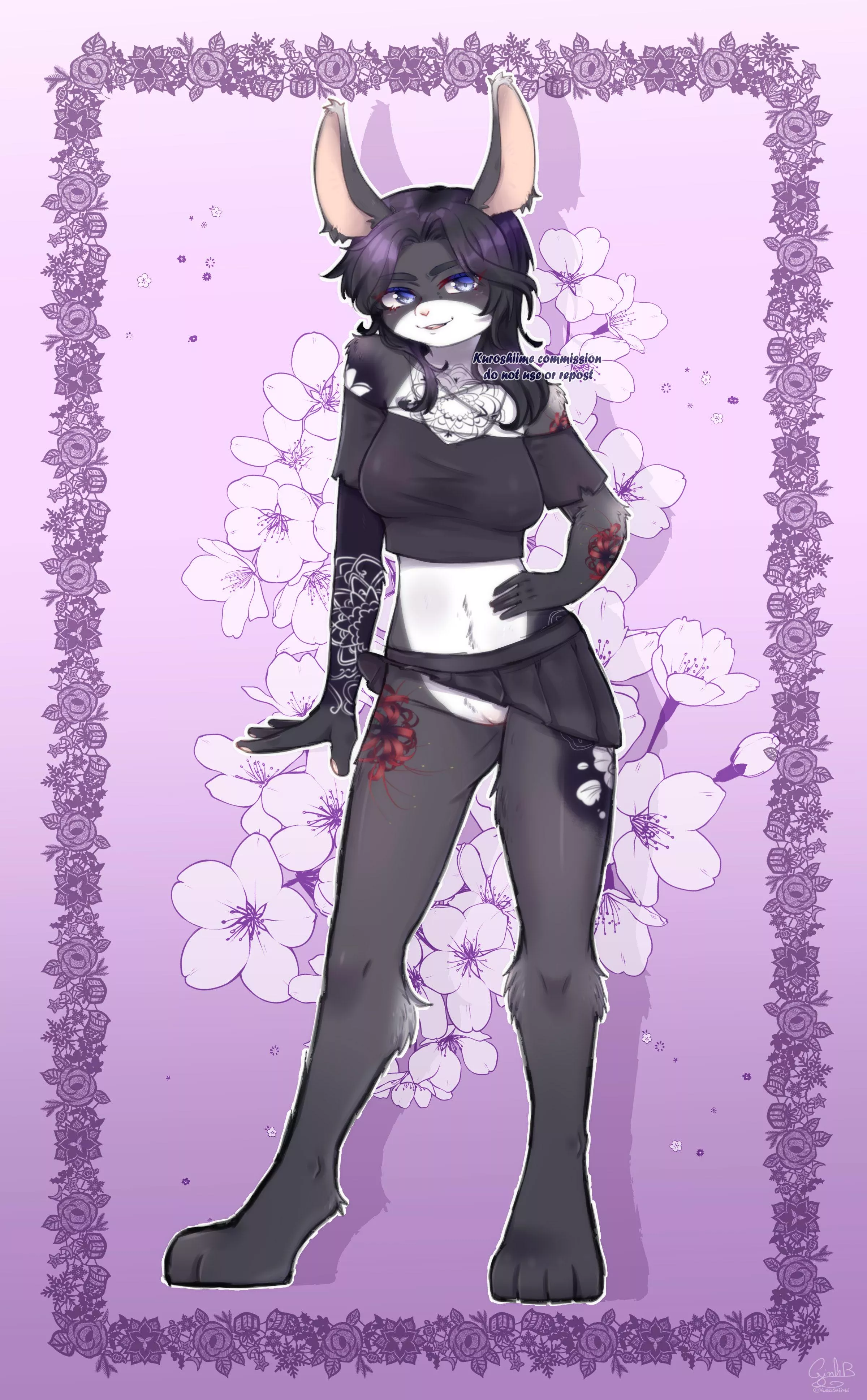 [F] Bunny showing off (art by me)