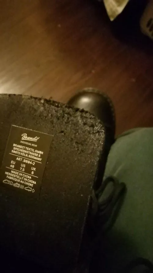 So this is my first letter boot I need some help what is this on the tongue of the boots and if I can fit it how 