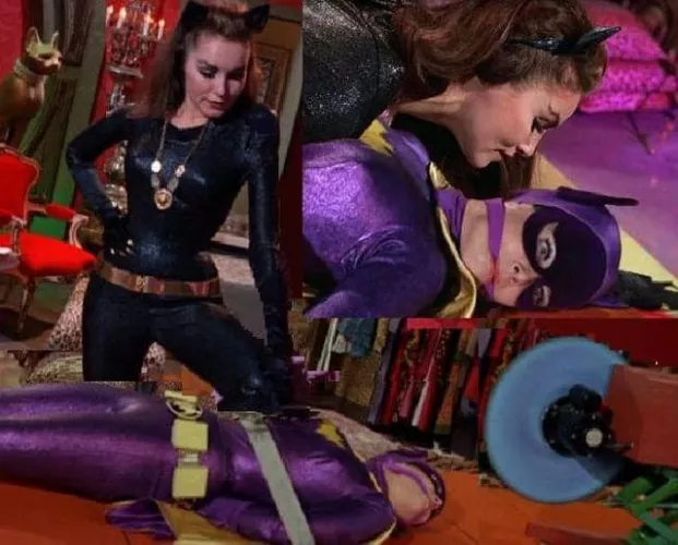 Vintage Goddesses Julie Newmar and Yvonne Craig in Batman. (SFW)