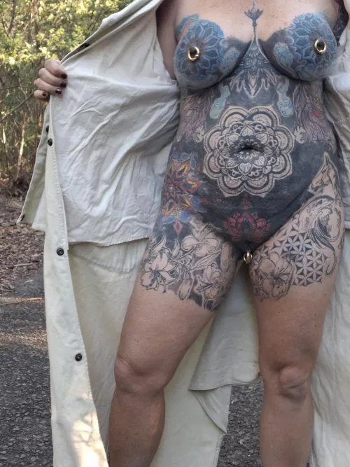 Went for a walk in the park this morning.