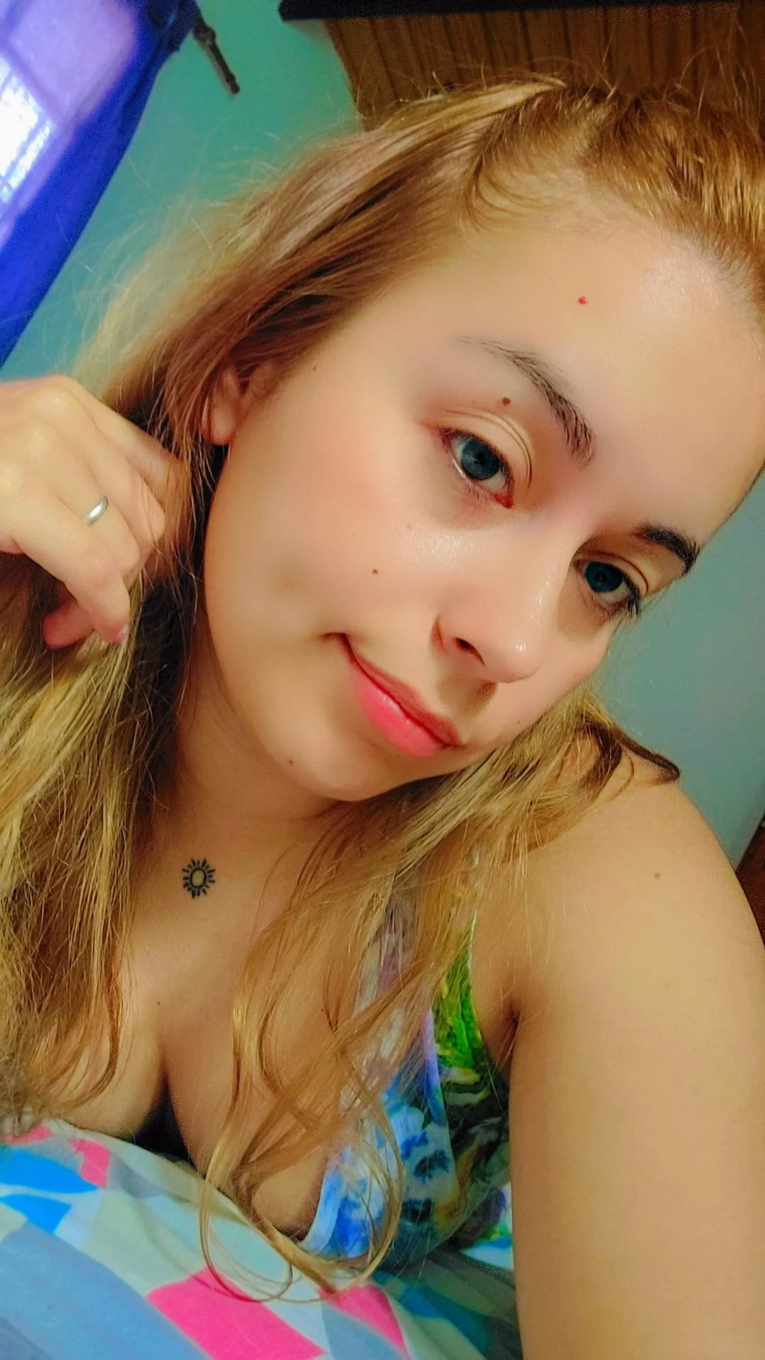 Would you look me in the eyes or would your gaze simply wander to my low blouse? be honest 