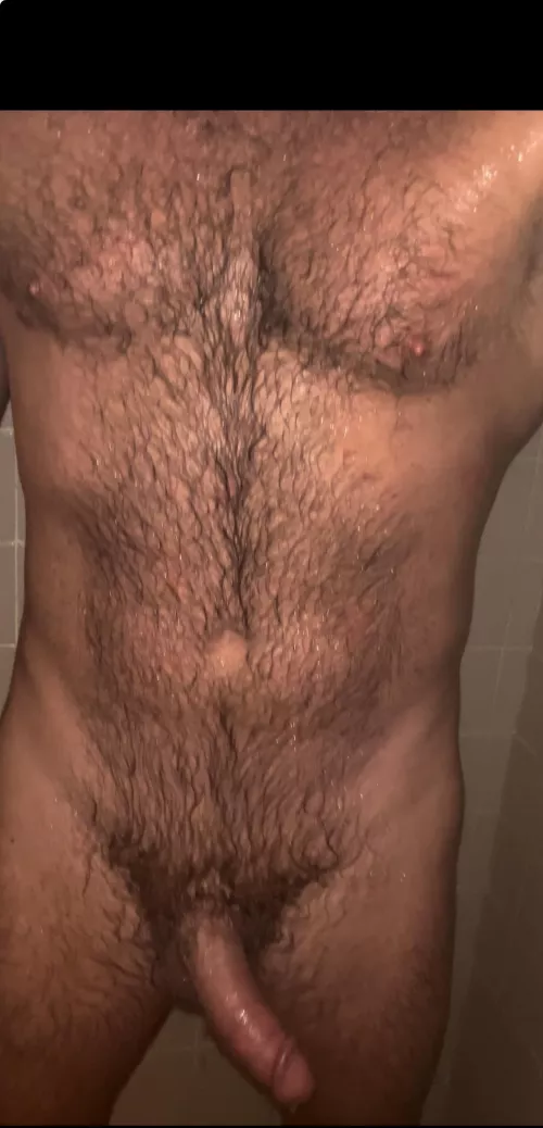 A quick shower shows how hairy