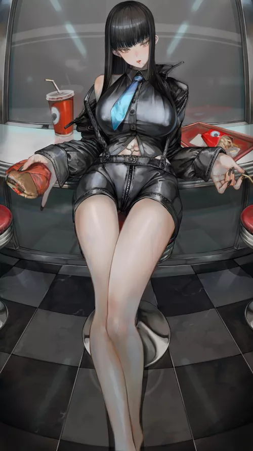 Burger & Fries [Artist's Original]