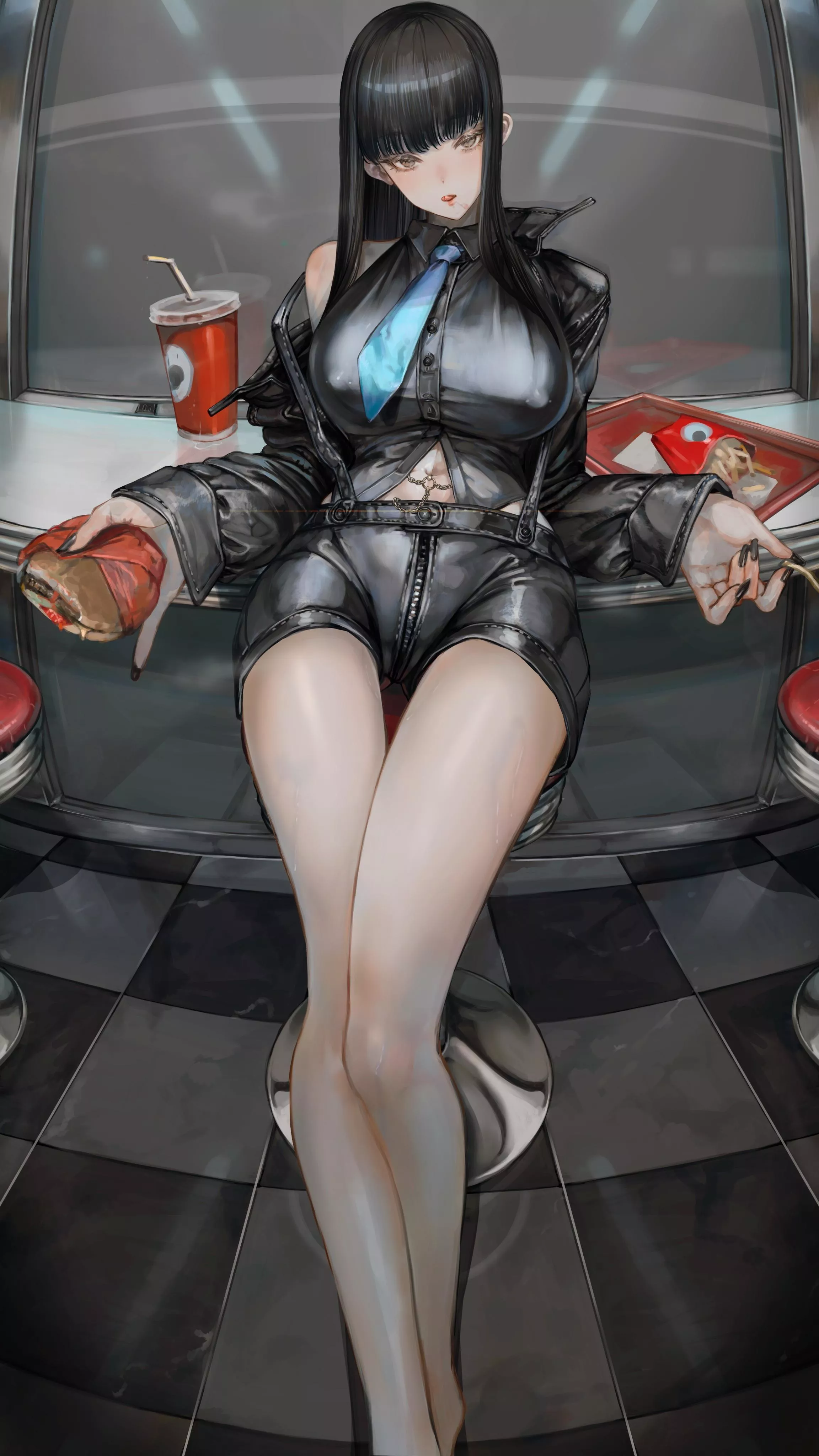 Burger & Fries [Artist's Original]