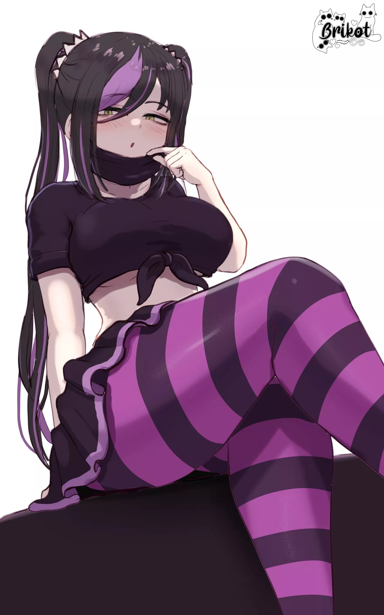 Girl in Striped Tights